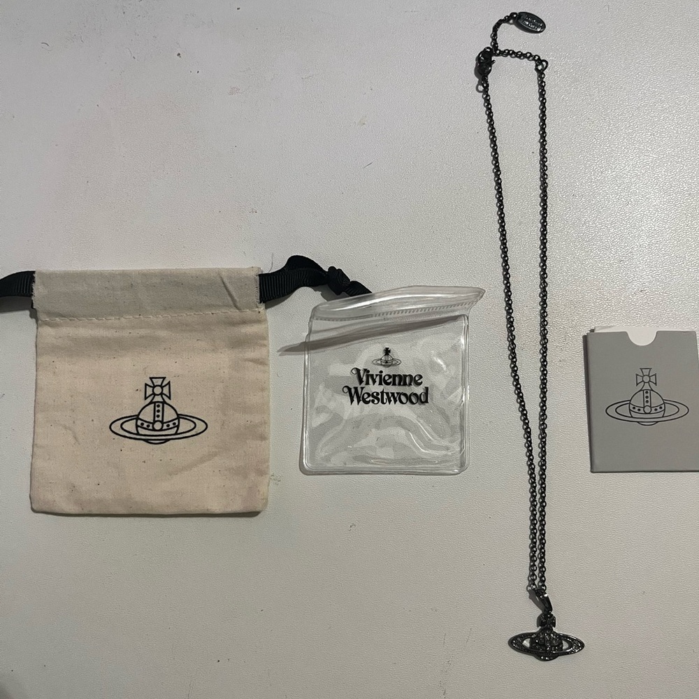 Vivienne Westwood Black Orb Necklace